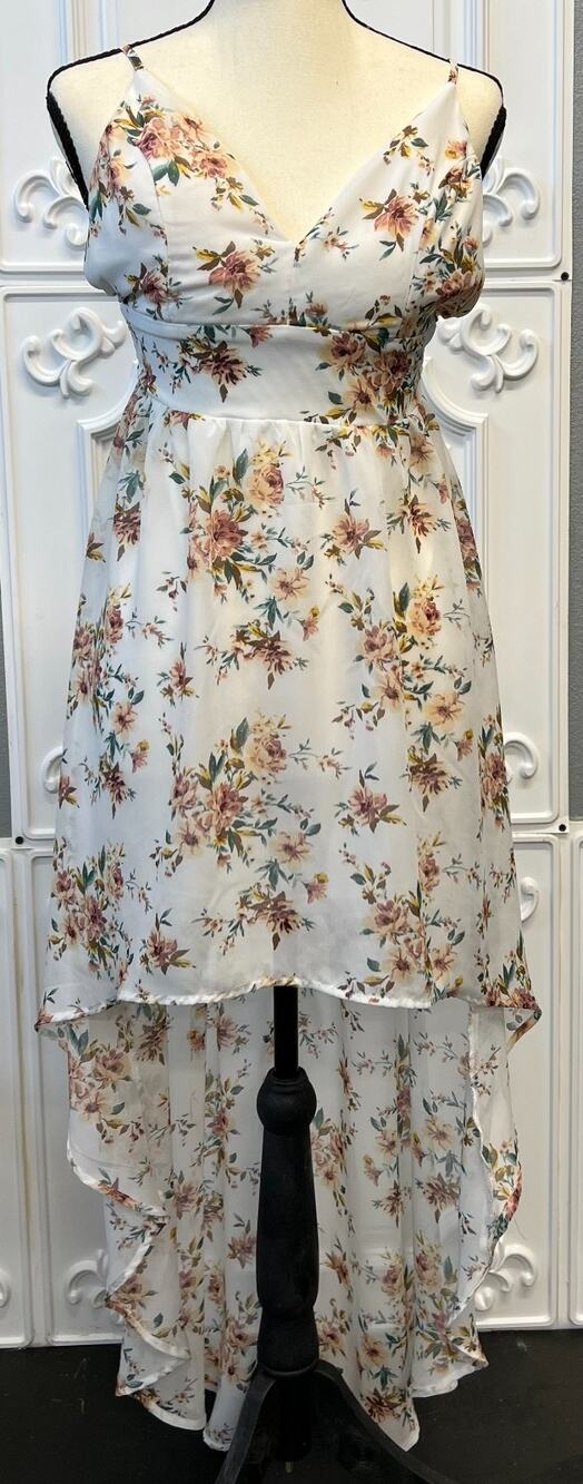 Love Tree Floral High‑Low Dress – Women’s Small – Brand New No Tags